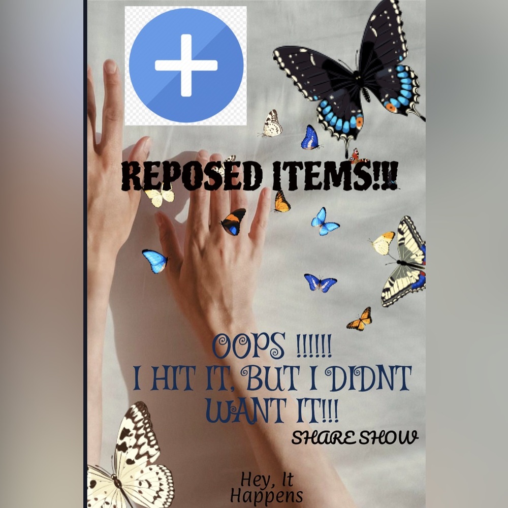Live Listing Share Show!! 🦋➕Accidental Bid😯